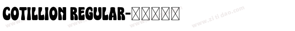 Cotillion Regular字体转换